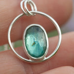 Afbeelding in Gallery-weergave laden, OOAK Mae pendant in silver #11 • Kyanite (Ready to ship)