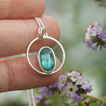 Afbeelding in Gallery-weergave laden, OOAK Mae pendant in silver #12 • Kyanite (Ready to ship)
