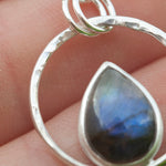 Load image into Gallery viewer, OOAK Mae pendant in silver #37 • Labradorite (Ready to ship)