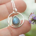 Load image into Gallery viewer, OOAK Mae pendant in silver #38 • Labradorite (Ready to ship)
