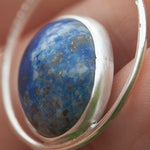 Afbeelding in Gallery-weergave laden, OOAK Mae pendant in silver # 3 • lapis lazuli (Ready to ship)