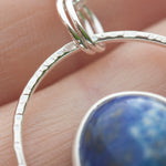 Afbeelding in Gallery-weergave laden, OOAK Mae pendant in silver # 3 • lapis lazuli (Ready to ship)