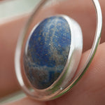Afbeelding in Gallery-weergave laden, OOAK Mae pendant in silver #4 • lapis lazuli (Ready to ship)
