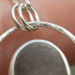 Load image into Gallery viewer, OOAK Mae pendant in silver #33 • Natural beach pebble (Ready to ship)
