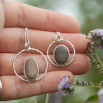 Charger l'image dans la galerie, OOAK Mae pendant in silver #32 • Natural beach pebble (Ready to ship)