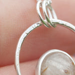 Afbeelding in Gallery-weergave laden, OOAK Mae pendant in silver #7 • Rutilated quartz (Ready to ship)