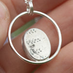 Afbeelding in Gallery-weergave laden, OOAK Mae pendant in silver #17 • White Moonstone (Ready to ship)