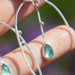 Afbeelding in Gallery-weergave laden, OOAK Selaya silver earrings #4 • quinoa & kyanite (ready to ship)