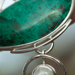 Load image into Gallery viewer, OOAK Aurae pendant #14 • Chrysocolla & White Labradorite (ready to ship)