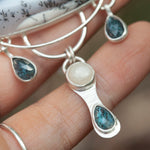 Load image into Gallery viewer, OOAK Aurae pendant #13 • Dendritic Opal, Kyanite & moonstone (ready to ship)