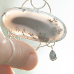 Load image into Gallery viewer, OOAK Aurae pendant #13 • Dendritic Opal, Kyanite & moonstone (ready to ship)