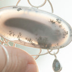 Load image into Gallery viewer, OOAK Aurae pendant #13 • Dendritic Opal, Kyanite & moonstone (ready to ship)
