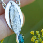 Load image into Gallery viewer, OOAK Leaf necklace #2 • Kyanite (ready to ship)