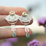 Load image into Gallery viewer, OOAK Aina earrings #14 • Kyanite & citrine (ready to ship)