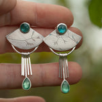 Load image into Gallery viewer, OOAK Aina earrings #15 • Kyanite (ready to ship)