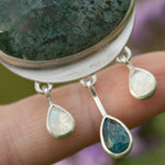 Load image into Gallery viewer, OOAK Aurae pendant #10 • Moss agate, Kyanite & White Labradorite (ready to ship)