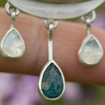 Load image into Gallery viewer, OOAK Aurae pendant #10 • Moss agate, Kyanite & White Labradorite (ready to ship)