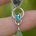Load image into Gallery viewer, OOAK Aurae pendant #9 • Dendritic Opal, Kyanite & tourmaline (ready to ship)