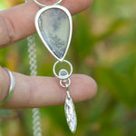 Load image into Gallery viewer, OOAK Aurae pendant #9 • Dendritic Opal, Kyanite & tourmaline (ready to ship)