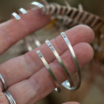 Load image into Gallery viewer, OOAK Ethnic bracelet in silver #21 • size 6,5cm (ready-to-ship)