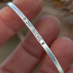 Load image into Gallery viewer, OOAK Ethnic bracelet in silver #23 • size 7,5cm (ready-to-ship)