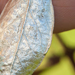 Load image into Gallery viewer, OOAK Blueberry Leaf pendant in silver #8 (ready to ship)
