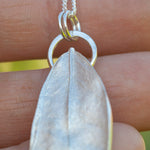 Cargar imagen en el visor de la galería, OOAK Phillyrea latifolia Leaf pendant in silver #12 (ready to ship)