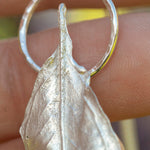 Load image into Gallery viewer, OOAK Pomegranate Leaf pendant in silver #13 (ready to ship)