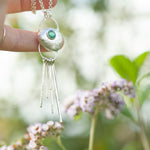 Load image into Gallery viewer, OOAK • Silver Pebble pendant with Kyanite #8 (ready to ship)