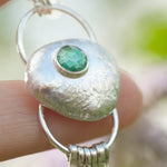 Load image into Gallery viewer, OOAK • Silver Pebble pendant with Kyanite #8 (ready to ship)