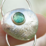Load image into Gallery viewer, OOAK • Silver Pebble pendant with Kyanite #8 (ready to ship)