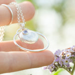 Lade das Bild in den Galerie-Viewer, OOAK • Silver Pebble pendant with Tanzanite #9 (ready to ship)