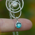 Load image into Gallery viewer, OOAK Aurae pendant #8 • Azurite Chrysocolla, Kyanite & White Labradorite (ready to ship)