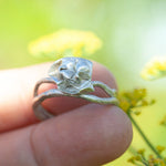Load image into Gallery viewer, OOAK Nalae, organic ring in silver #1 • size 62,5 (ready-to-ship)