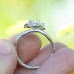 Load image into Gallery viewer, OOAK Nalae, organic ring in silver #1 • size 62,5 (ready-to-ship)