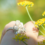 Load image into Gallery viewer, OOAK Nalae, organic ring in silver #2 • size 50,5 (ready-to-ship)