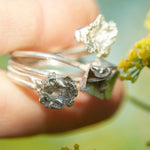 Load image into Gallery viewer, OOAK Nalae, organic ring in silver #11 • size 57,5 (ready-to-ship)