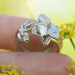 Load image into Gallery viewer, OOAK Nalae, organic ring in silver #18 • Adjustable size 56,5 (ready-to-ship)