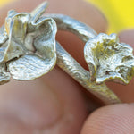 Load image into Gallery viewer, OOAK Nalae, organic ring in silver #4 • Adjustable ~ size 54 (ready-to-ship)