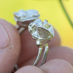 Load image into Gallery viewer, OOAK Nalae, organic ring in silver #5 • Adjustable ~ size 53 (ready-to-ship)