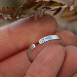 Load image into Gallery viewer, OOAK Ethnic ring in silver #14 • adjustable ~ size 57 (ready-to-ship)