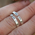 Load image into Gallery viewer, OOAK Ethnic ring in silver #16 • adjustable ~ size 61,5 (ready-to-ship)