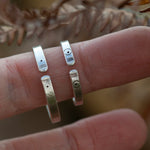 Load image into Gallery viewer, OOAK Ethnic ring in silver #18 • adjustable ~ size 73 (ready-to-ship)