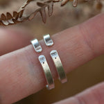 Load image into Gallery viewer, OOAK Ethnic ring in silver #20 • adjustable ~ size 65 (ready-to-ship)