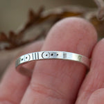 Load image into Gallery viewer, OOAK Ethnic ring in silver #22 • adjustable ~ size 68 (ready-to-ship)