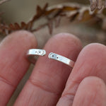 Load image into Gallery viewer, OOAK Ethnic ring in silver #22 • adjustable ~ size 68 (ready-to-ship)