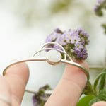 Load image into Gallery viewer, OOAK Elva bracelet #16 • White Labradorite (Rainbow Moonstone) & arches (ready to ship)