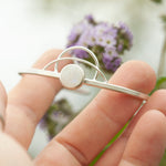 Load image into Gallery viewer, OOAK Elva bracelet #16 • White Labradorite (Rainbow Moonstone) & arches (ready to ship)