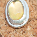 Load image into Gallery viewer, Stone stud earrings in silver #13 • Ethiopian Opal (ready to ship)