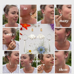 Load image into Gallery viewer, Choose Your Stone : Flora earrings (made to order)